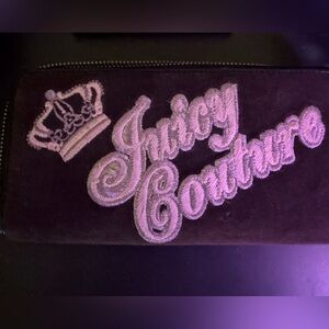 Vintage juicy couture chocolate velour wallet